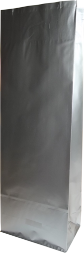 OPP-Blockbodenbeutel 70+40x205 mm - Silber
