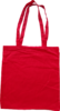 Baumwolltasche 39x41cm in rot 125g/m² mit langem Henkel