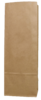 Papier-Blockbodenbeutel 190+130x370 mm - braun glatt 1lagig