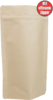 Doypack Kraftpapier mit Aromaventil 180x290+90mm