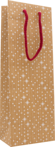 Exklusive Weihnachtstragetaschen - Sternenregen - 14+8x39cm