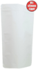 Doypack Kraftpapier Weiss mit Druckverschluss 85x140+50mm