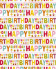 Geschenkpapier Luxus colourful happy birthday