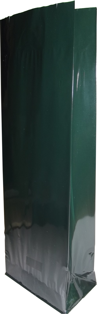OPP-Blockbodenbeutel 105+65x290 mm - Grün