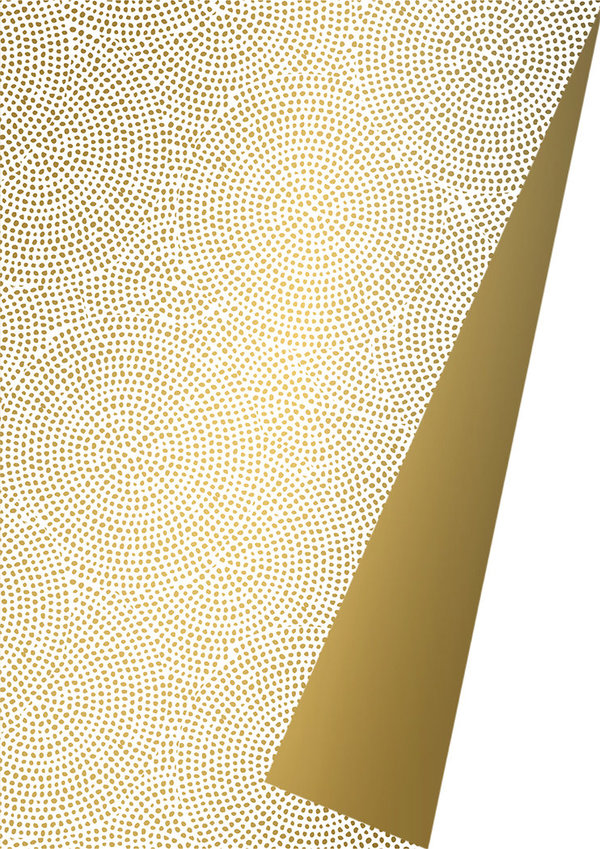 Geschenkpapier Exclusiv Doppelseitig spirograph gold 2s