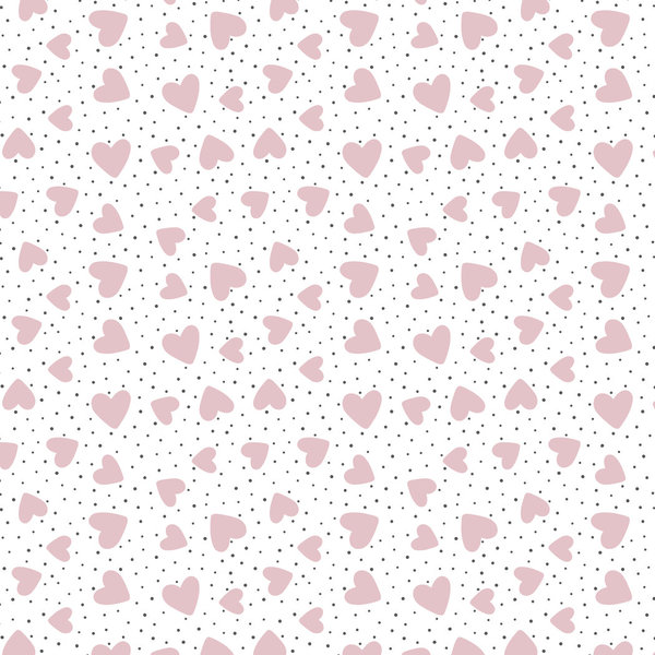 Geschenkpapier Luxus pink hearts dots